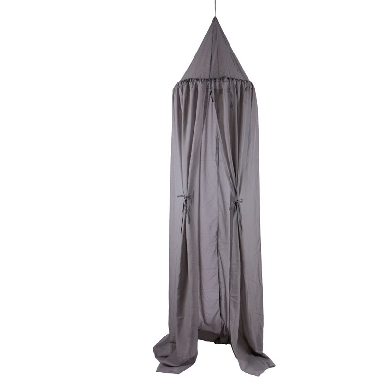 Baby Kids Dream Tent Bed Curtain Hung Dome Mosquito Net Girls Princess Play Tents House Children Room Teepee Decoration Bed Tipi: Gray