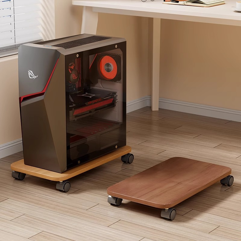 Main chassis rack, office desk, household desktop computer case, universal with pulley, floor standing height storage rack,rack