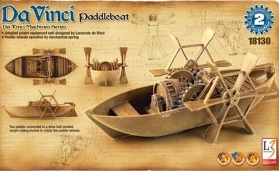 Academy 18130 Leonardo Di Serpiero Da Vinci Machines Serie: Paddleboat Plastic Model kit