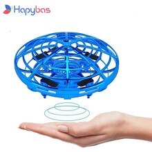Induction Suspension UFO Aircraft Flying Toys Gesture Sensor Smart Flying Saucer with LED Lights Mini Aircraft play
