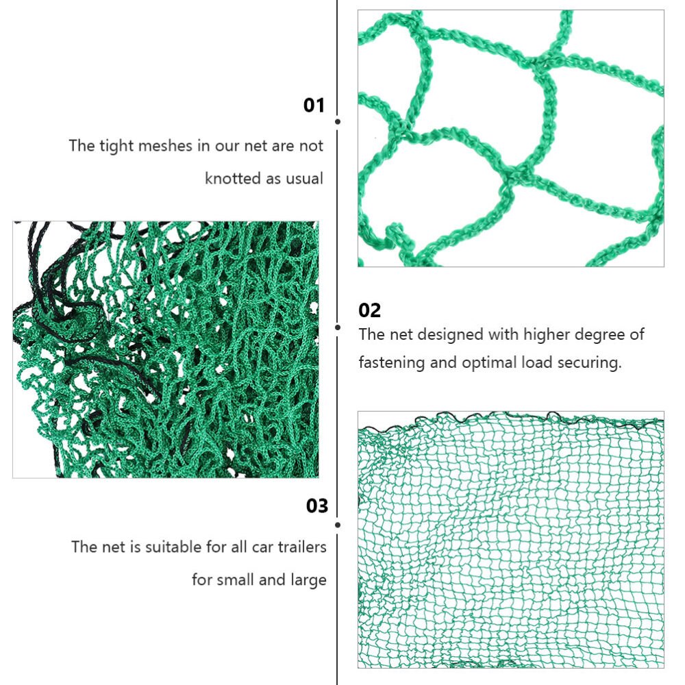 Mesh Cargo Net Heavy Duty Truck Trailer Mesh Covers Boats Extend Mesh 1.5 x 1.5m