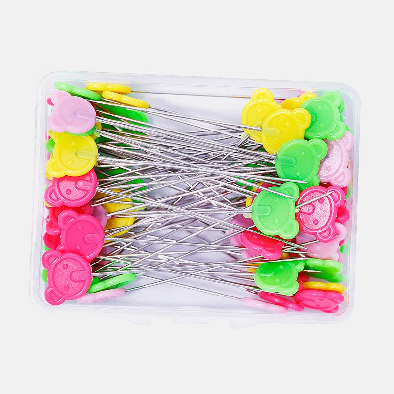 100Pcs Stainless Steel Dressmaking Pins Embroidery Patchwork Pins Accessories Tools Sewing Marker Needle DIY Sewing Accessories: 8 / 100Pcs