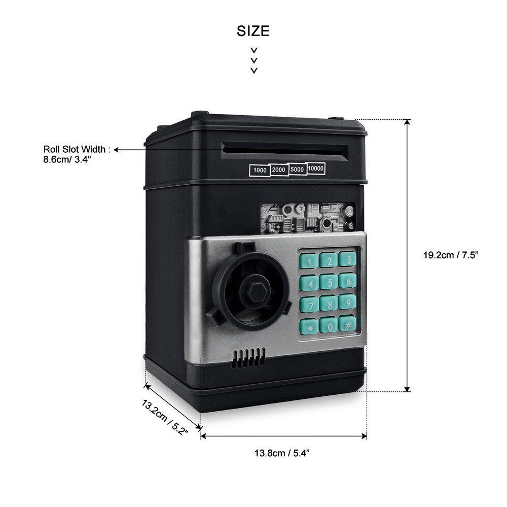 Automatische Spaarpot Elektronische Spaarpot Atm Wachtwoord Spaarpot Cash Coin Box Atm Bank Veilig Kerstcadeau