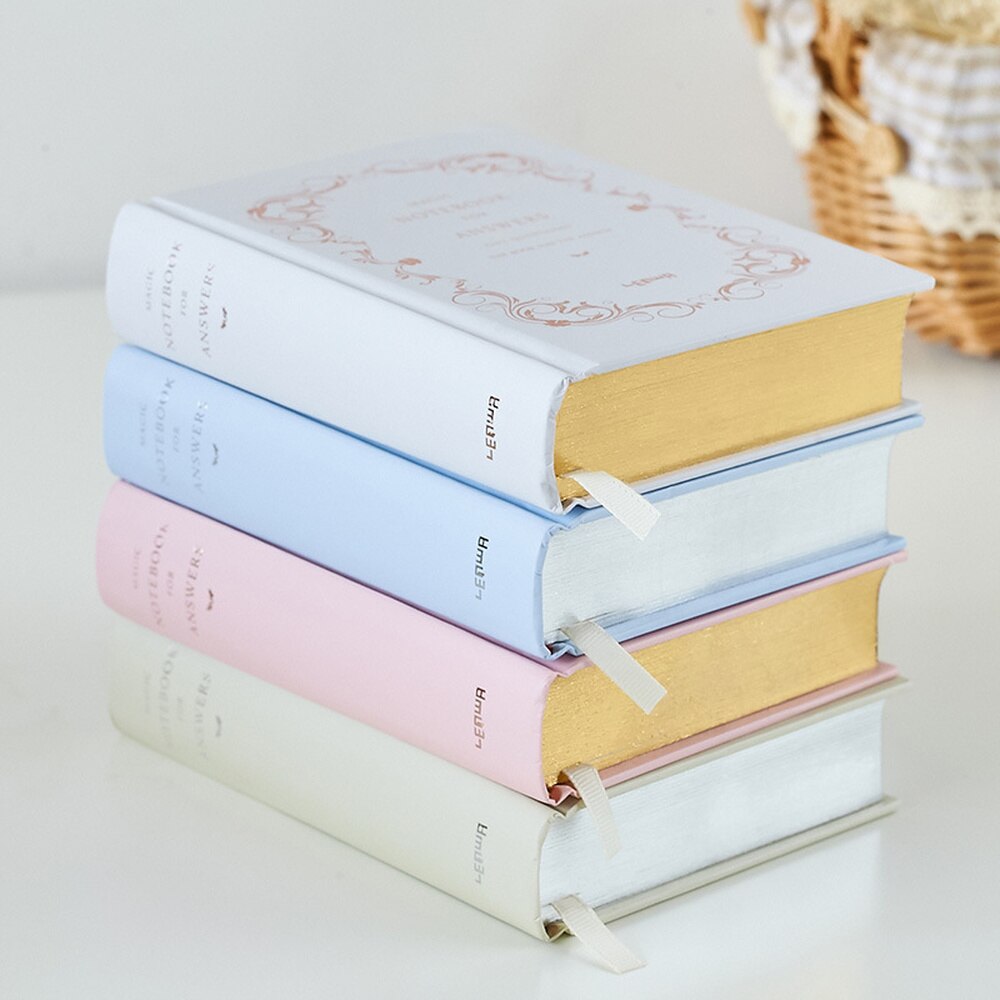 208 Sheets A6 Magic Answer Notebook Journal Diary Planner Blank Pages Memo Answers Hardcover Copybooks Office Supplies