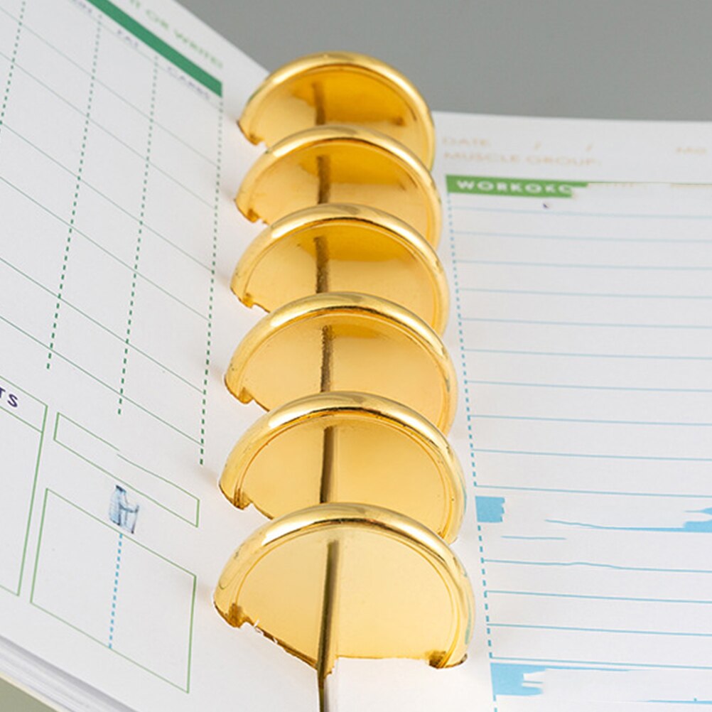 20Pcs Delicate Boek Bindmiddelen Disc Bindmiddel Ring Binding Discs Disbound Uitbreiding Discs