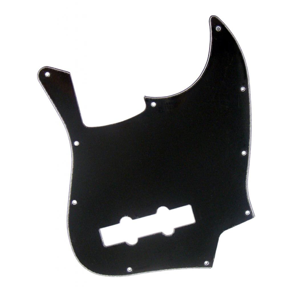 3Ply Jazz Bass Pick Guard Scratch Plate 10 Hole Replacements Parts Black