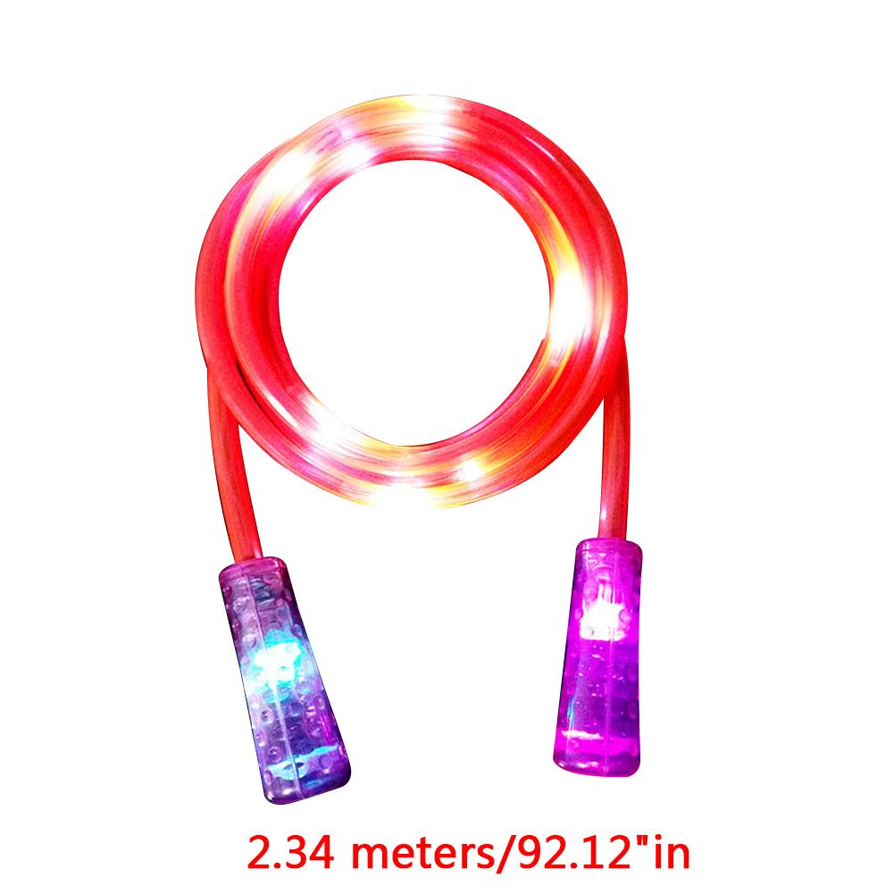 Colorful Flash Jumping Rope Child Adult Fitness Jumping Rope Sports LED Flashing Light Jumping Jumping Rope