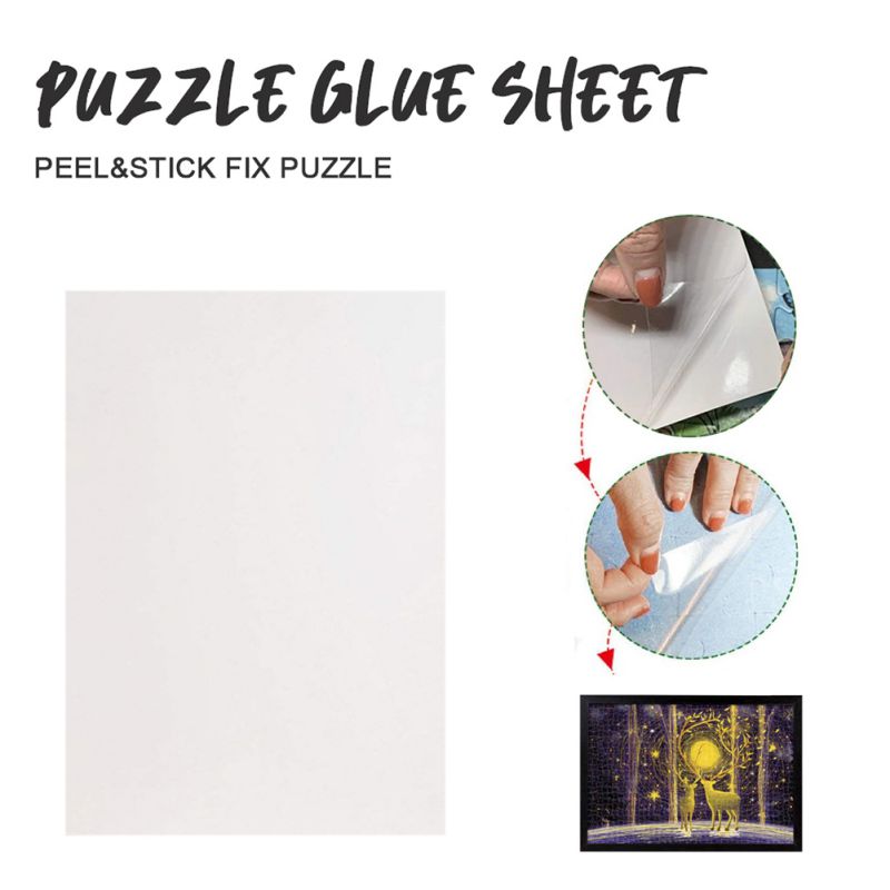 PVC Puzzle Peeling Protective Film Large Jigsaw Rubber Sheet Transparent Plastic Backing Protective Film Frame *