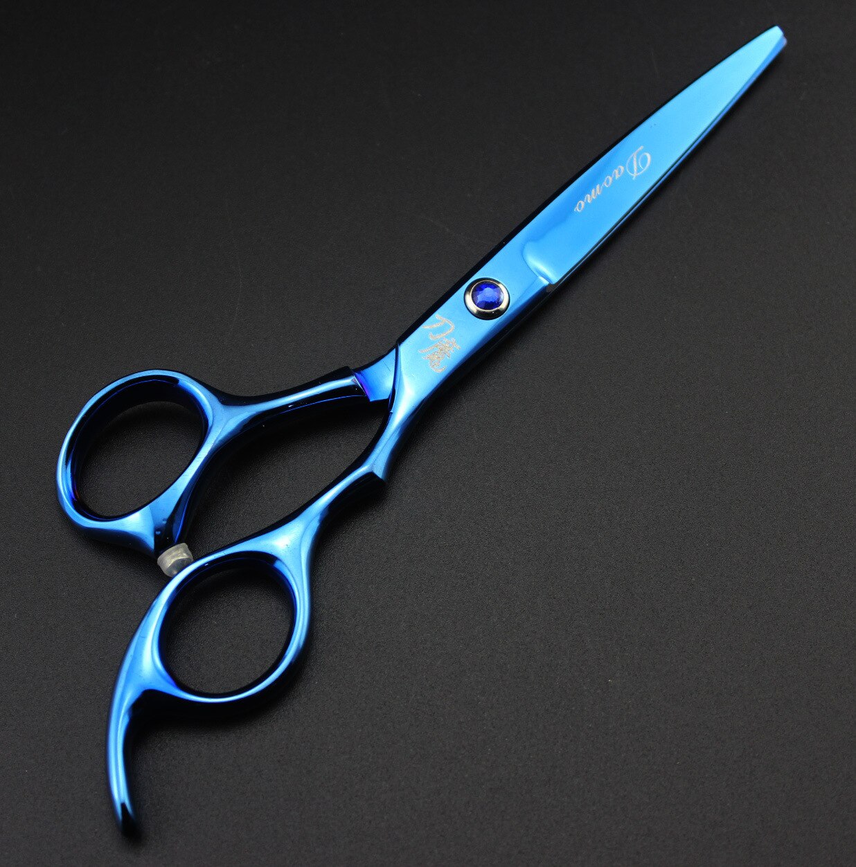 1pc Hair Scissors Hair Cutting Scissor Hairdressing Scissors Kit Hair Straight Thinning Scissors Barber Salon Tools: Blue Cutting