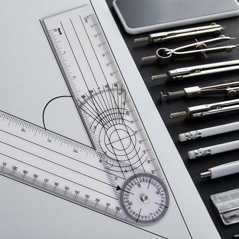 360 Graden Meten Spinals Goniometer Gradenbogen Multi-Heerser Goniometer Spinal Heerser Professionele