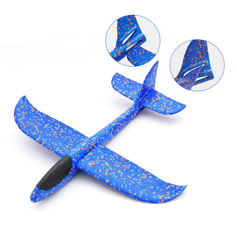 Diy Kinderen Hand Gooien Vliegende Speelgoed Grote Zweefvliegtuig Foam Plastic Vliegtuig Model Speelgoed Stevige Kid 'S Games Jongen 'S
