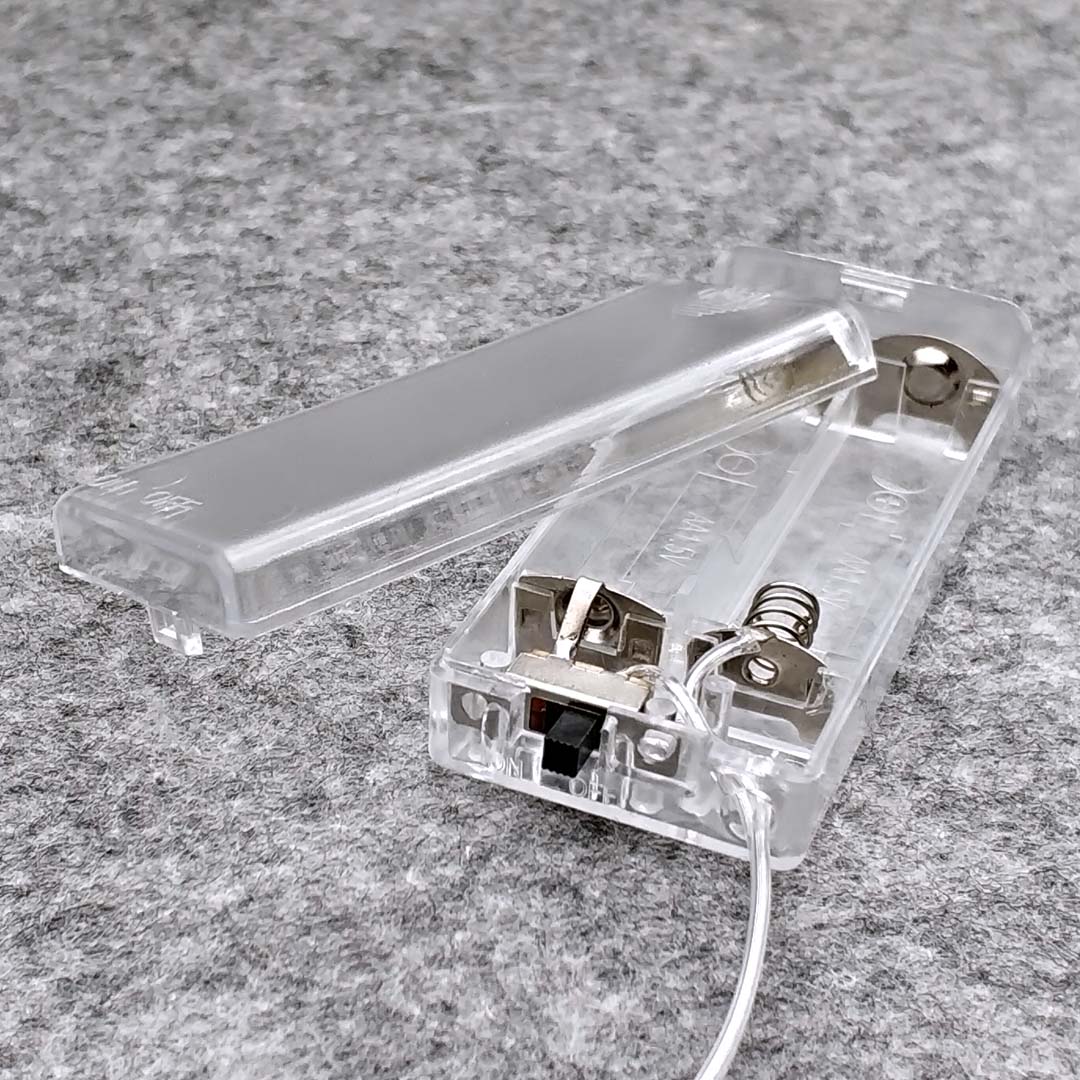 2 AA Battery Holder Box Case with Switch 2 AA 2A Battery Holder Box Case with Switch: 853-35