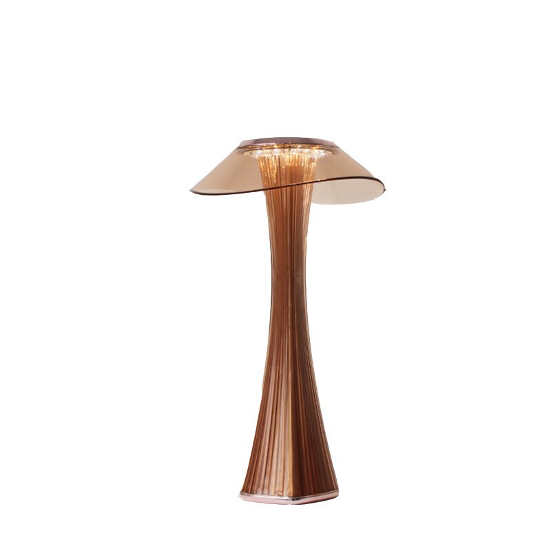 Kleine Taille Bureaulamp Grensoverschrijdende Eenvoudige Usb Opladen Studenten Leren Led Reading Bureaulamp Slaapkamer Tafellamp: Rose Gold