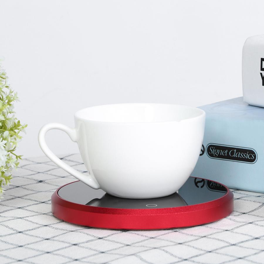 Bärbar 15w smart touch värmeisolering basglas tekanna värmare kaffe mjölk varmare hållare kontor vattenkopp termostat