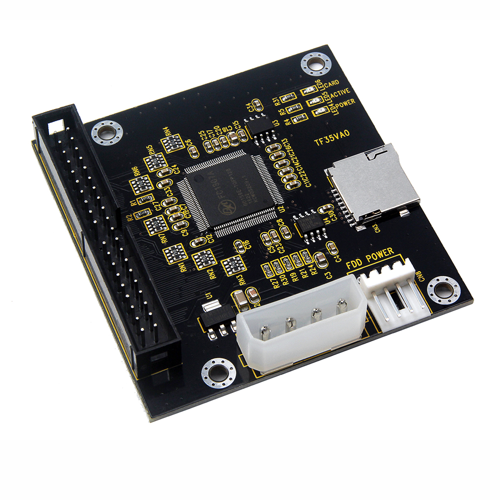 Tf micro-sd-zu-ide -3.5 40 pin-disk-drive-adapterkarte (riser-karte) mit unterstützung für 512gb sdxd-karten (ata/ide) für laptops und notebooks