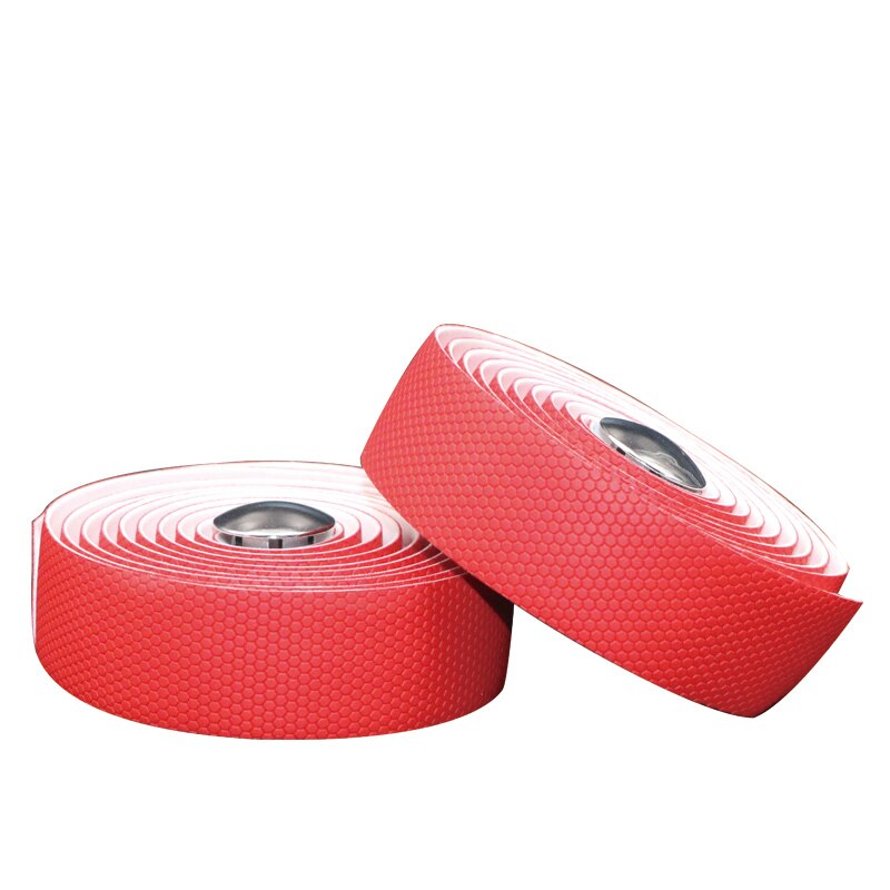 Cykelstyr tape tape pu læder partikel stil perforeret bælte åndbar skridsikker remme cykling styretape