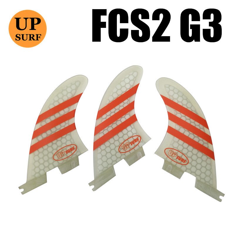 Aletas de surf G7/G5/G3 fcs2, quilla para deportes acuáticos, aleta de paddle up: G3 White