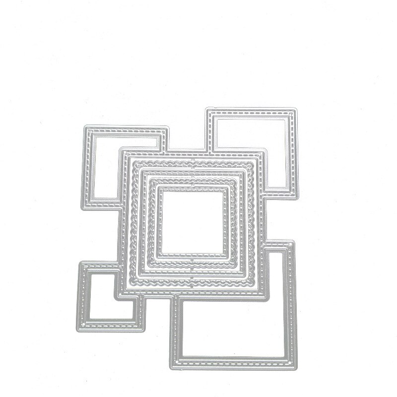 Square Frame Metal Cutting Dies for DIY Scrapbooking Album Paper Cards Decorative Crafts Embossing Die Cuts Arrivals