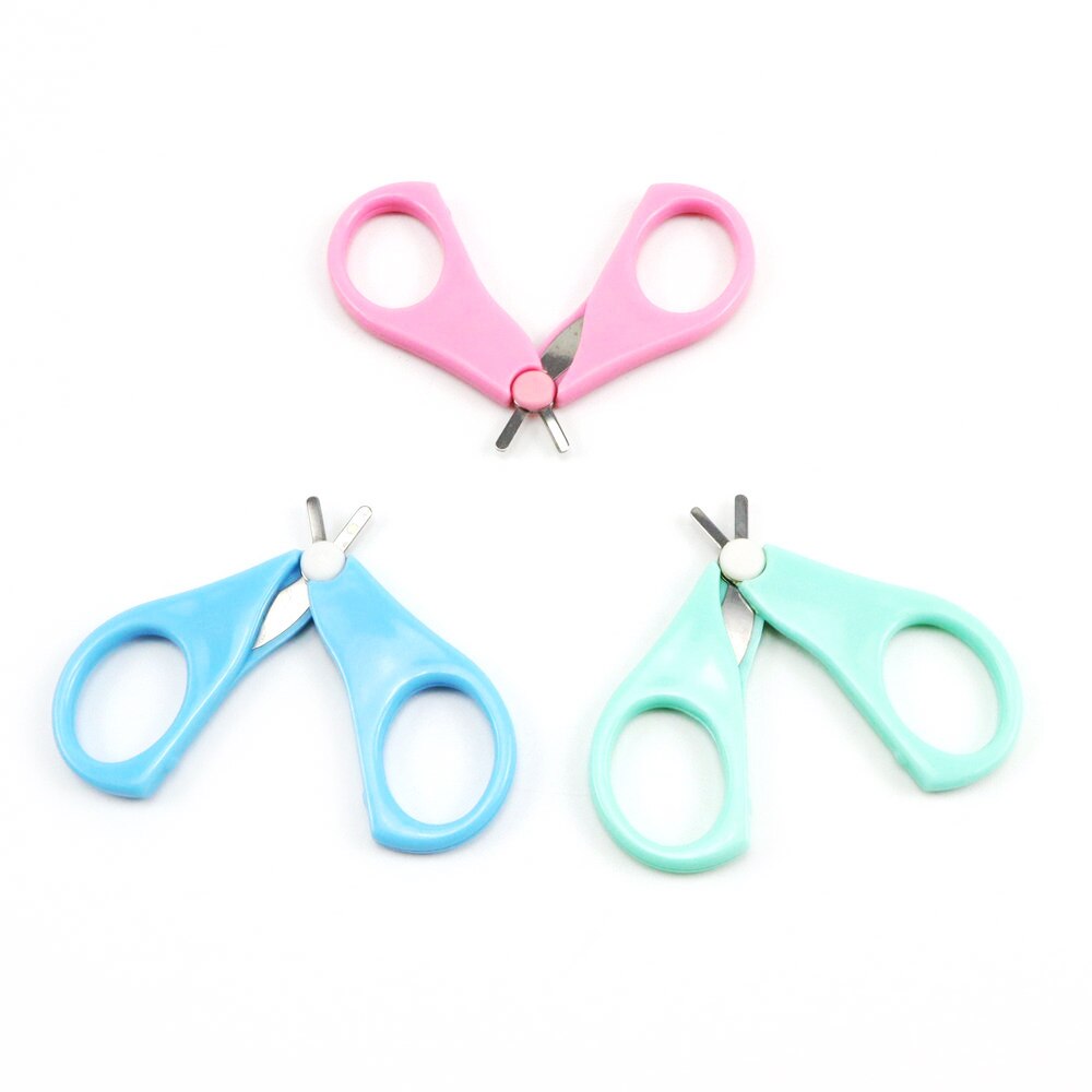 Venda quente 1pc crianças da segurança do bebê manicure cortador de unhas clippers tesoura adorável mini clipper trimmer cuidados com as unhas do bebê cor aleatória
