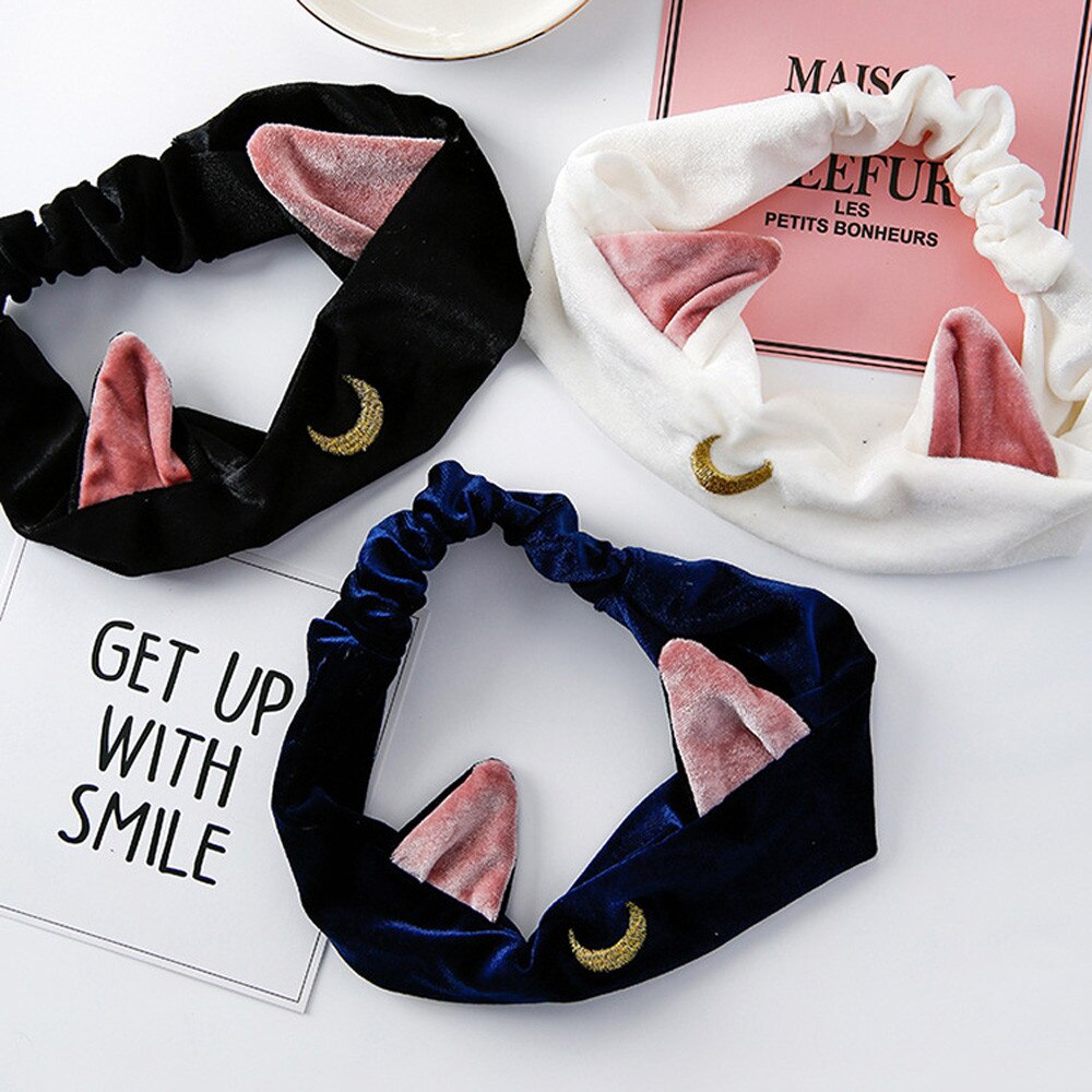 Hair Care 1PC Cat Ears Hairband Head Band Party Headdress Hair Accessories Makeup Tools JAN11