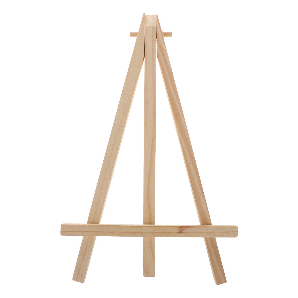 Bois naturel Mini chevalet cadre trépied affichage réunion mariage Table numéro nom carte support présentoir enfants peinture artisanat: 12x20cm