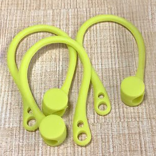 Protective Air pods Earhook Holder for Airpods 2 Apple Wireless Earphone Ear Hook Earpods Silicone Sport Anti-lost Accessories: High quality Green