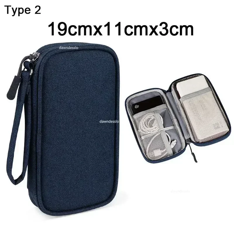 Kabel Aufbewahrung tasche wasserdichtes digitales elektronisches Zubehör Organizer tragbare Reise kabel Organizer Fall für Kabel ladegerät: RED