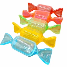 10 stks 5 Kleuren 10 Stks Transparante Plastic Zoete Vormige Dozen Snoep Case Opslag Container