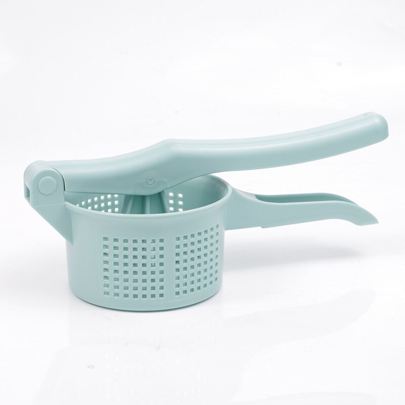Vegetable Press Crusher Kitchen Cooking Tool Handheld Food Mincer Tools Vegetables Fruit Water squeezer: Blue