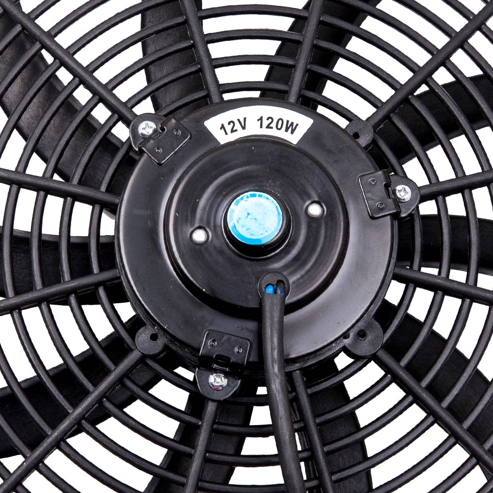 16 " 3000 cfm fläkt 10 blad radiator kylfläkt reversibel 12v termostat