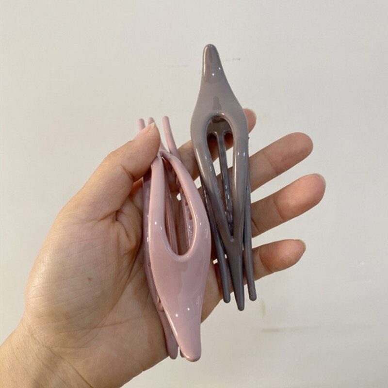 Clip Mode Druipen Kleur Voor Clip Grote Plastic Haarspeld Morandi Originele Koreaanse