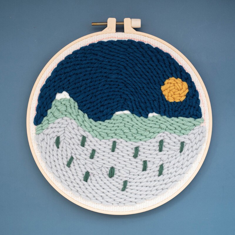 Rosyjski podking haftowany materiał pakiet dziurkacz igła hafty obręcze wełna tkactwo zestaw DIY haftowane: Style5