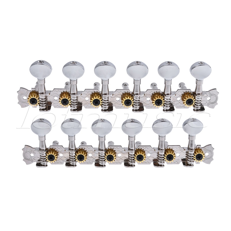 Gitaar stempennen 6 l 6r stemmechanieken toetsen tuners voor 12- snarige steelgitaar inline tuning