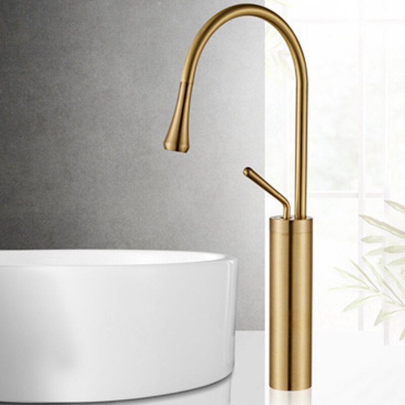 Basin Faucet Single Lever Spout Moder Brass Mixer Tap for Kitchen or Bathroom Basin Water Sink Mixer Tap