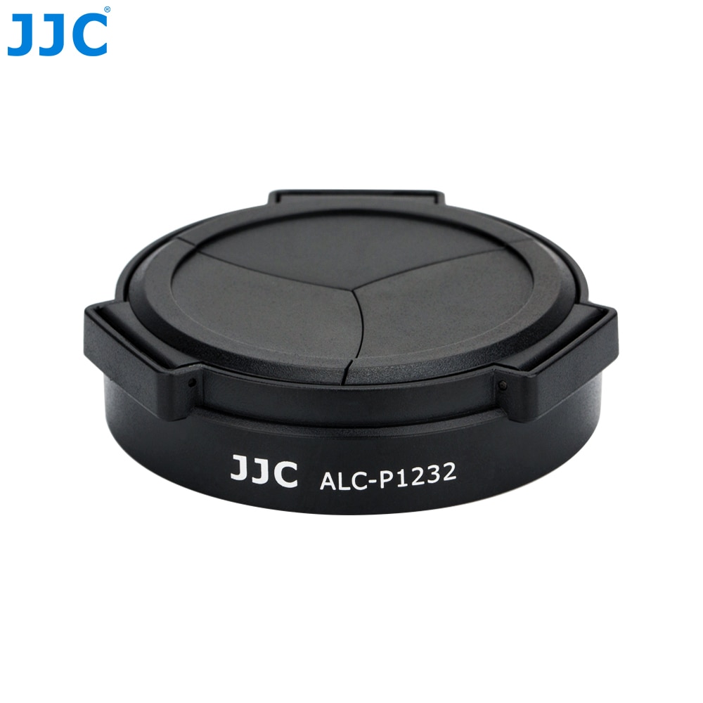 JJC ALC-P1232 automático de cámara tapa de la lente para Panasonic Lumix G Vario HD 12-32mm F3.5-5.6 Mega lentes OIS: ALC-P1232 Black
