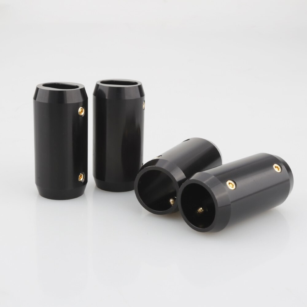 4X Audiocrast AY01B Hosen Stiefel Y Splitter 1 zu 2 bi-draht Splitter Audio- DIY Draht Stecker Schwarz Lautsprecher kabel Draht Hosen Stiefel