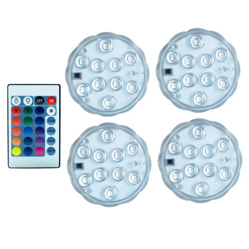 Aquarium Light Fish Tank Submersible Light Suction Cup Underwater Lamp LED Lights Aquarium Lighting Vase Swimming Pool 16 Colors: 1 Controller 4 lamp