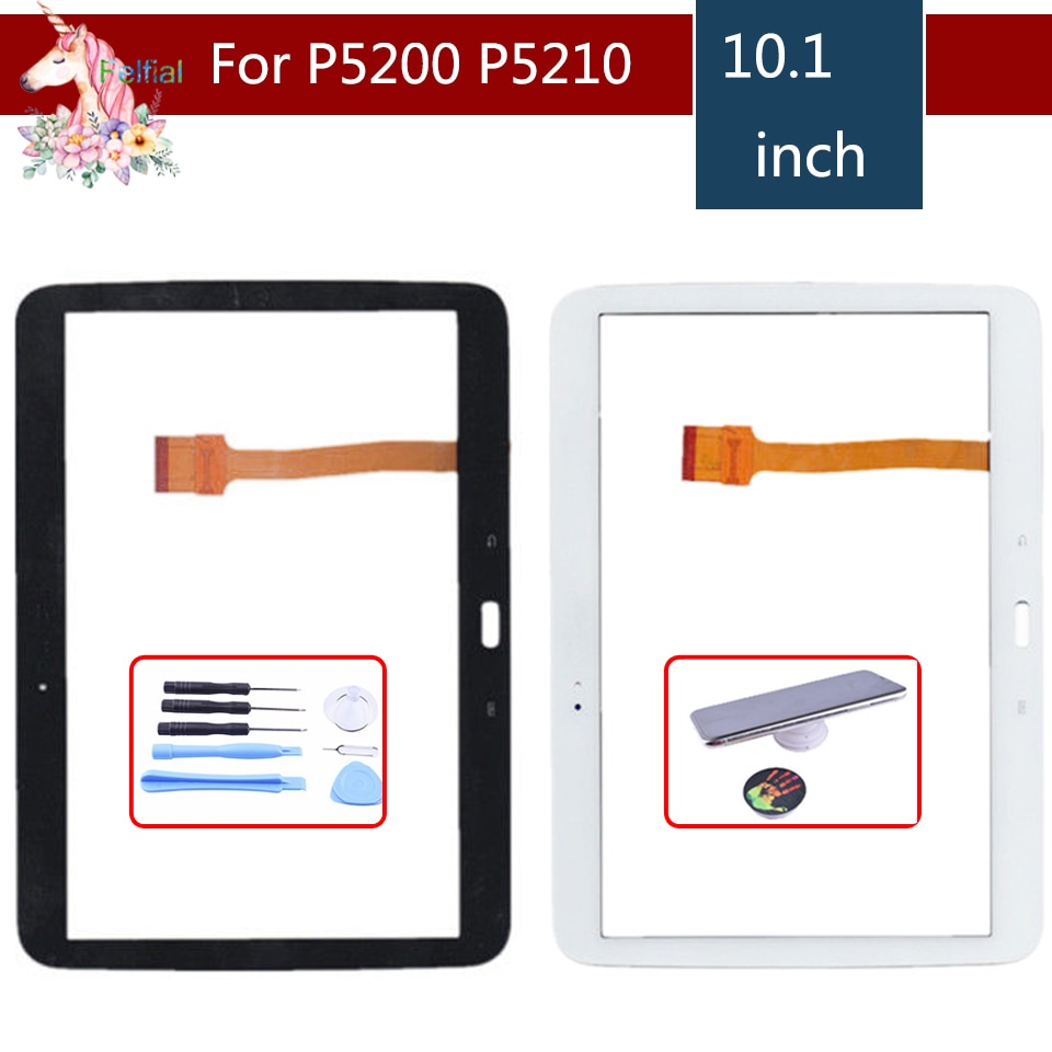 Original 10,1 "para Samsung Galaxy Tab 3 GT-P5200 GT-P5210 P5200 P5210 reemplazo del Sensor del Panel del digitalizador de la pantalla táctil