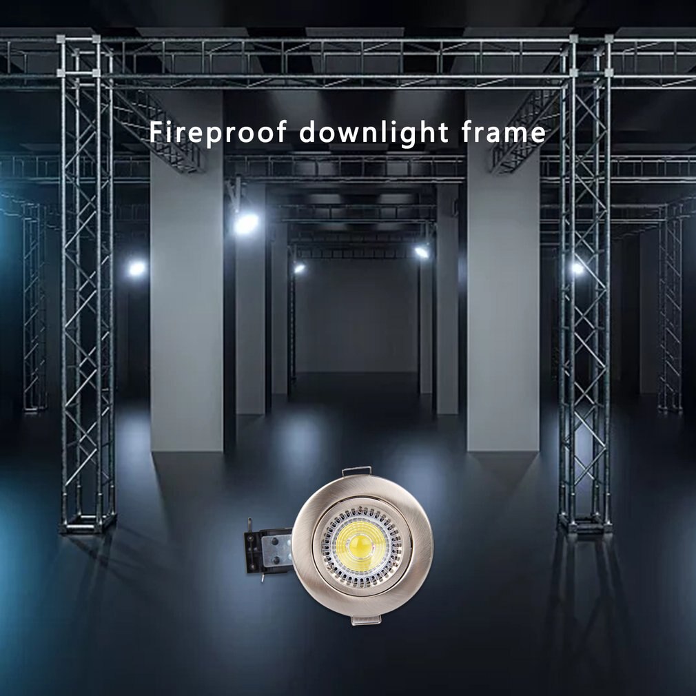 Fixed Spotlight 4 X GU10 Fire Rated Recessed Downlight Satin Chrom... – Vicedeal