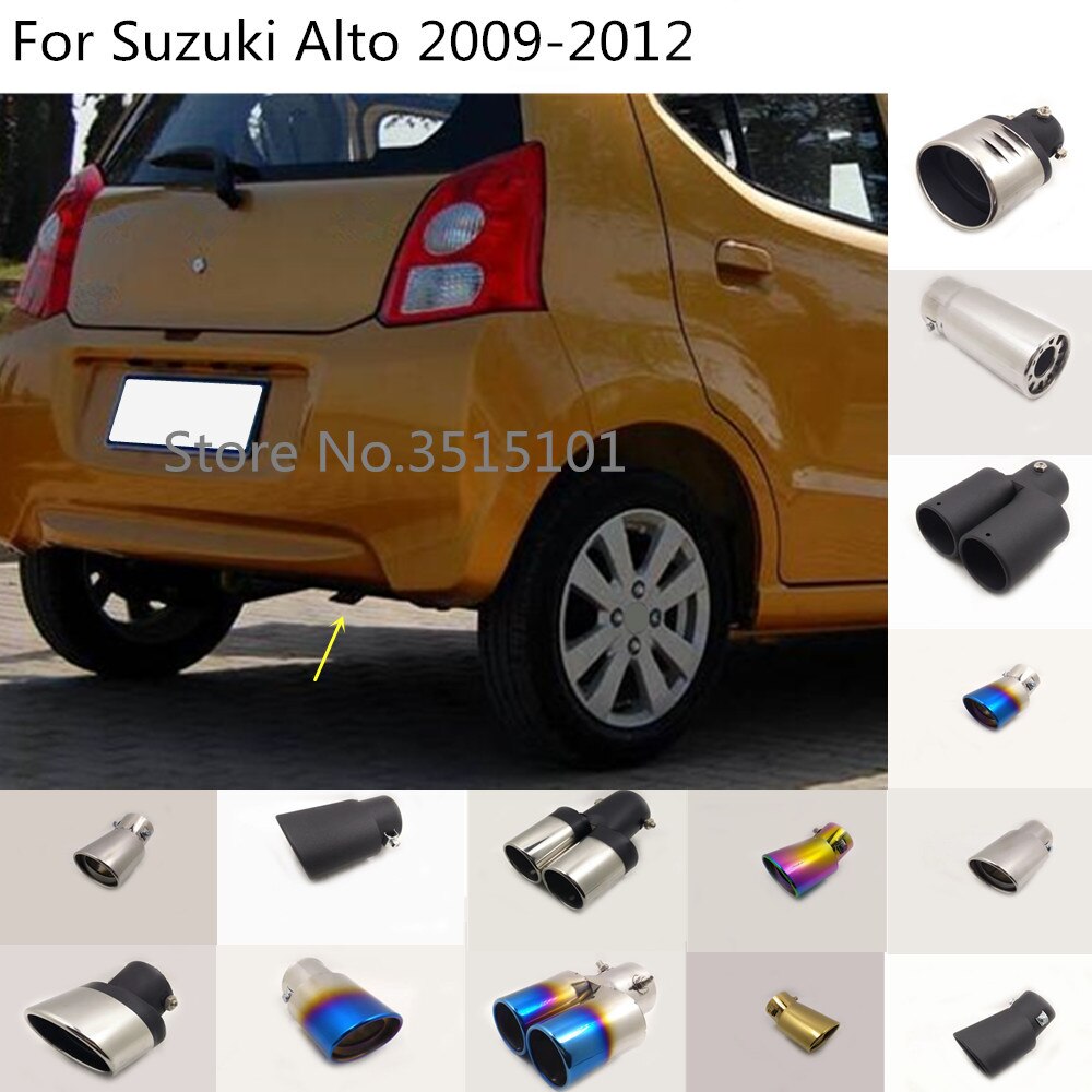 Auton suoja ruostumaton teräs kansi äänenvaimentimen putken ulostulo omistettu pakoputken kärki suzuki altolle