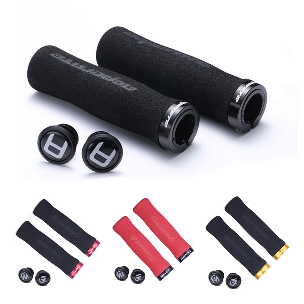 Unique Cycling Ergonomic Lockable Handle Grips For MTB Road Folding Bike Mountain Bike Soft Anti-skid Sponge Foam Grip