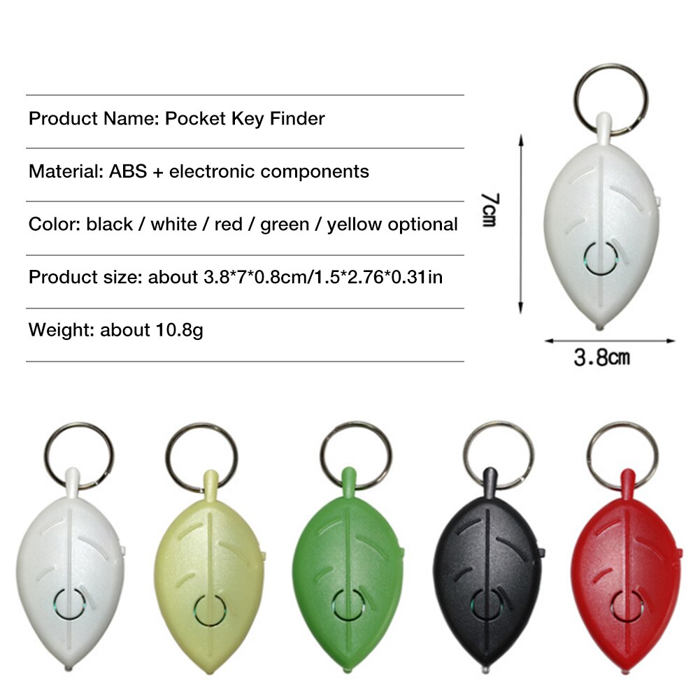 Sleutelhanger Voice Control Anti-verloren Apparaat Key Finder Knipperende Piepen Locators Kind Alarm Herinnering