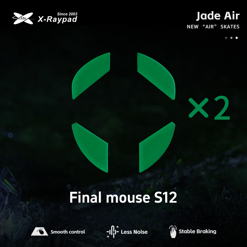 X-raypad jade air mouse skates – tysta och snabba: Kungsblå