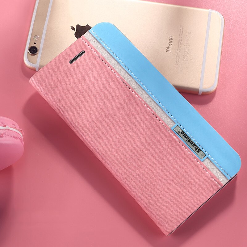 Cowboy pu leren telefoonhoesje voor doogee  s95 pro flipcase voor doogee  s95 business case zachte siliconen achterkant: Voor doogee  s95 pro / Roze