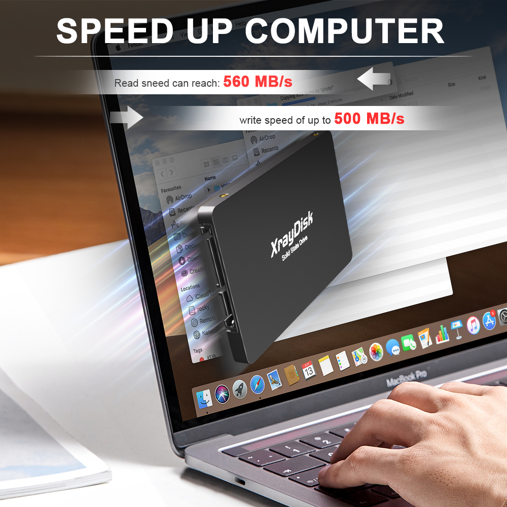 XrayDisk – disque dur interne Ssd, sata 3, avec capacité de 60 go, 120 go, 240 go, 128 go, 256 go, 480 go, 512 go, 2.5 go, pour ordinateur de bureau, PC portable