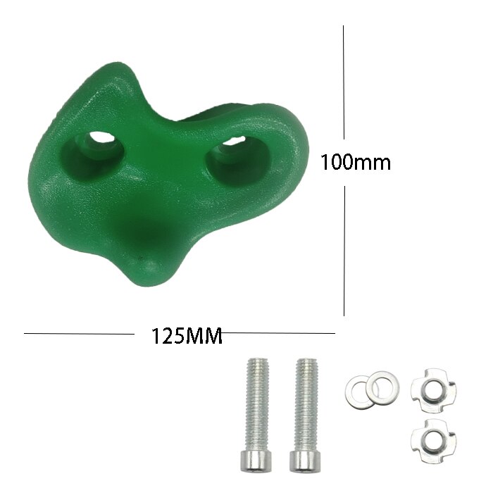 1PC Rock Climbing Holds for Kids, Adult Climbing Rock Wall Grips for Indoor and Outdoor Playground Play Set: Green 1