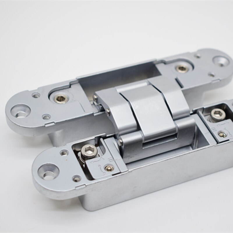 180 degree zinc alloy 3d adjustable concealed door hinges for wooden door 140*30MM 60KG for 2 hinges