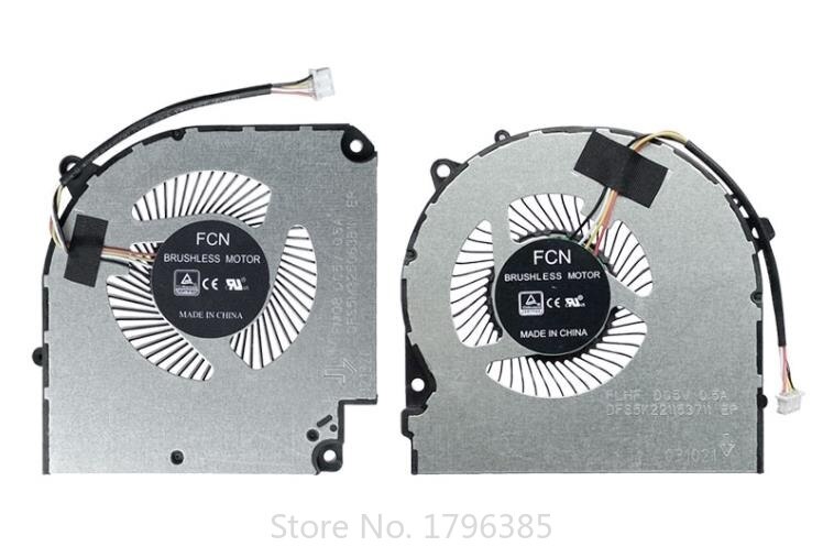 Laptop CPU Cooling Fan for Hasee G7-CT5NA G7-CT7NA Z8-CT7NA Z8-CT7NT Z8-CR7N1 DFS5K221153711 6-31-NH503-201: CPU GPU