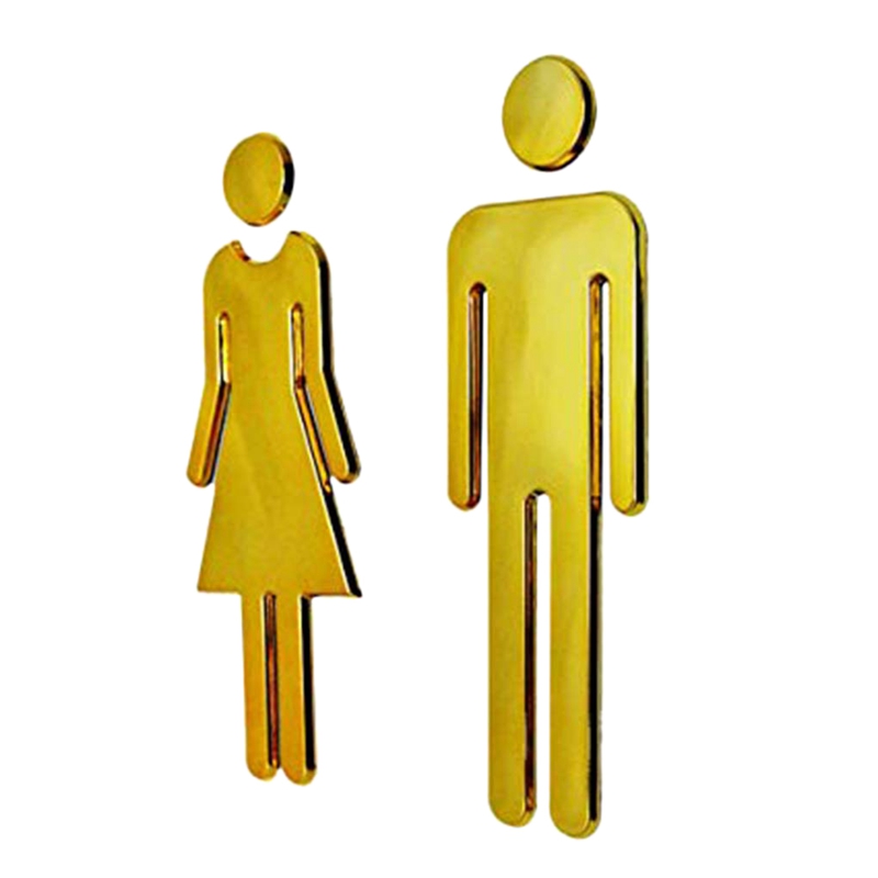 Een Paar Mannen Vrouwen Wc Deur Teken Hotel Winkelcentrum Wc Deur Teken Deur Accessoires