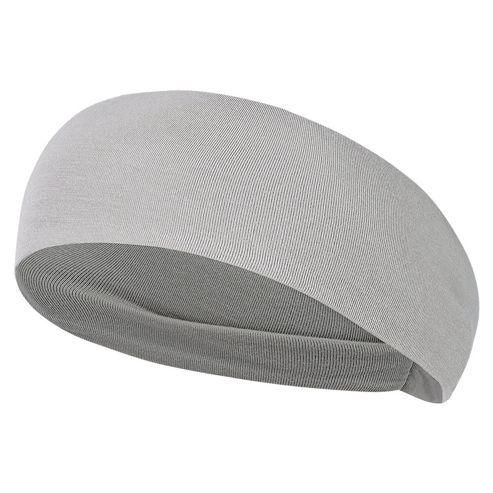 fascia per capelli fascia elastica sport fasce per capelli ciclismo correre capelli testa fitness jogging tennis yoga palestra morbido foulard uomo donna: Grigio chiaro